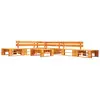 Image de Canapés De Jardin Palette 6 Pcs Bois Marron Miel Vidaxl