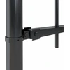 Image de vidaXL Clôture de jardin avec pointes de lance Acier 17 x 1,2 m Noir