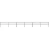 Image de Vidaxl Garden Fence With Hoop Top Steel 1070x60 Cm Black