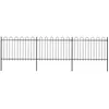 Image de Vidaxl - Clôture De Jardin Avec Dessus En Cerceau Acier 5,1 X 1,2 M Noir