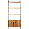 Image de Vidaxl - Bibliothèque À 4 Niveaux 80x30x180 Cm Bois D'Acacia Massif