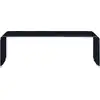 Image de vidaXL Table basse noire 98x45x31 cm verre trempé