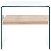 Image de vidaXL Table basse transparente 50×50×45 cm verre trempé
