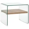 Image de Vidaxl - Table Basse Clair 50x50x45 Cm Verre Trempé