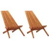 Image de Vidaxl - Chaises Pliables D'Extérieur 2 Pcs Bois D'Acacia Solide