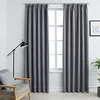 Image de Rideaux Occultants Avec Crochets 2 Pcs Gris 140x245 Cm