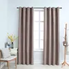 Image de Rideaux Occultants Avec Anneaux En Métal 2 Pcs Taupe 140x175 Cm