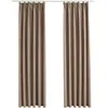 Image de Rideaux Occultants Avec Crochets 2 Pcs Taupe 140x225 Cm