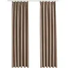 Image de Rideaux Occultants Avec Crochets 2 Pcs Taupe 140x245 Cm