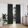 Image de Vidaxl - Rideaux Occultants Et Crochet 2pcs Velours Anthracite 140x245cm