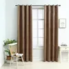 Image de Vidaxl - Rideaux Occultants Avec Anneaux 2 Pcs Velours Beige 140x225 Cm