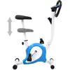 Image de vidaXL Vélo d'appartement avec entraînement par courroie bleu