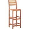 Image de vidaXL Tabouret de bar 2 pcs. Bois massif acacia