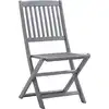 Image de vidaXL Chaises de jardin pliantes 2 pcs. Bois massif acacia