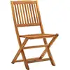 Image de vidaXL Chaises de jardin pliantes 2 pcs. Bois massif acacia