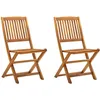 Image de Vidaxl - Chaises Pliables D'Extérieur 2 Pcs Bois D'Acacia Solide