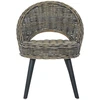 Image de vidaXL Fauteuil Kubu-Rattan Noir