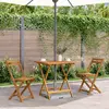 Image de vidaXL Table de jardin pliante 70x70x75 cm bois massif acacia