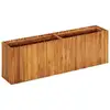 Image de Vidaxl   Lit Surélevé En Bois D'Acacia 150x30x50 Cm   Conception À Lattes Pour Drainage   Résistant Aux Intempéries   Pour Jardinage Professionnel
