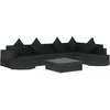 Image de Vidaxl - Salon De Jardin 8 Pcs Avec Coussins Résine Tressée Noir