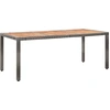 Image de vidaXL Salon de jardin 9 pièces avec coussins Poly Rattan Gris