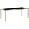 Image de vidaXL Salon de jardin 9 pièces avec coussins Poly Rattan Beige
