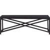 Image de vidaXL Banc de jardin 120 cm Poly rotin noir