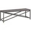 Image de Vidaxl - Banc De Jardin 120 Cm Résine Tressée Gris