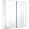 Image de Armoire De Salle De Bain À Miroir Led 60x14x62 Cm Vidaxl