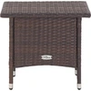 Image de vidaXL Table d'appoint brune 50x50x47 cm Poly rotin
