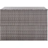 Image de vidaXL Coffre de rangement Garden Gris 150x100x100 cm Poly rotin