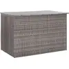 Image de Vidaxl - Boîte De Rangement De Jardin Gris 150x100x100 Cm Résine Tressée