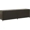 Image de Vidaxl - Boîte De Rangement De Jardin Résine Tressée 200x50x60 Cm Marron