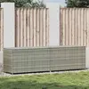 Image de vidaXL Gartenbox Poly Rattan 200x50x60 cm Grau