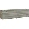 Image de Vidaxl - Boîte De Rangement De Jardin Résine Tressée 200x50x60 Cm Gris