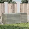 Image de vidaXL Coffre de jardin Poly rotin 180x90x70 cm Gris