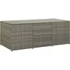 Image de Vidaxl   Coffre De Jardin En Résine Tressée 180x90x70 Cm   Résistant Aux Intempéries   Mécanisme De Levage À Gaz   Bonne Ventilation