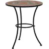 Image de Vidaxl - Table De Bistro Mosaïque Orange/gris 60 Cm Céramique