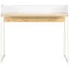 Image de vidaXL Bureau blanc et chêne 90x60x88 cm