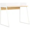 Image de Vidaxl - Bureau Blanc Et Chêne 90 X 60 X 88 Cm