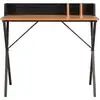 Image de vidaXL Bureau noir et brun 80x50x84 cm
