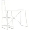 Image de Bureau Avec Étagère Blanc 102x50x117 Cm