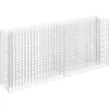 Image de Vidaxl Gabion Raised Bed Galvanised Steel 180x30x90 Cm