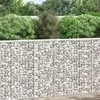Image de vidaXL Gabion haut-plateau forme trapézoïdale Acier galvanisé 80x20x100 cm