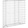 Image de vidaXL Gabion haut de forme trapézoïdale Acier galvanisé 100x20x100 cm