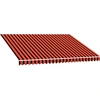 Image de vidaXL Toit de l'auvent Toile orange et marron 350x250 cm