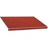 Image de vidaXL Toile de store orange & marron 450x300 cm