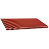 Image de vidaXL Toile de store orange & marron 600 x 300 cm