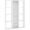 Image de Séparateur De Pièce/bibliothèque Blanc 100x24x140 Cm
