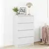 Image de vidaXL Sideboard Blanc 60x35x98,5 cm Bois composite